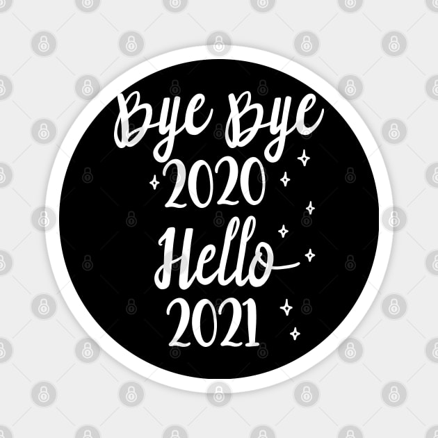 Hello 2021, Happy New Year 2021 Christmas, Merry Christmas Magnet by artspot